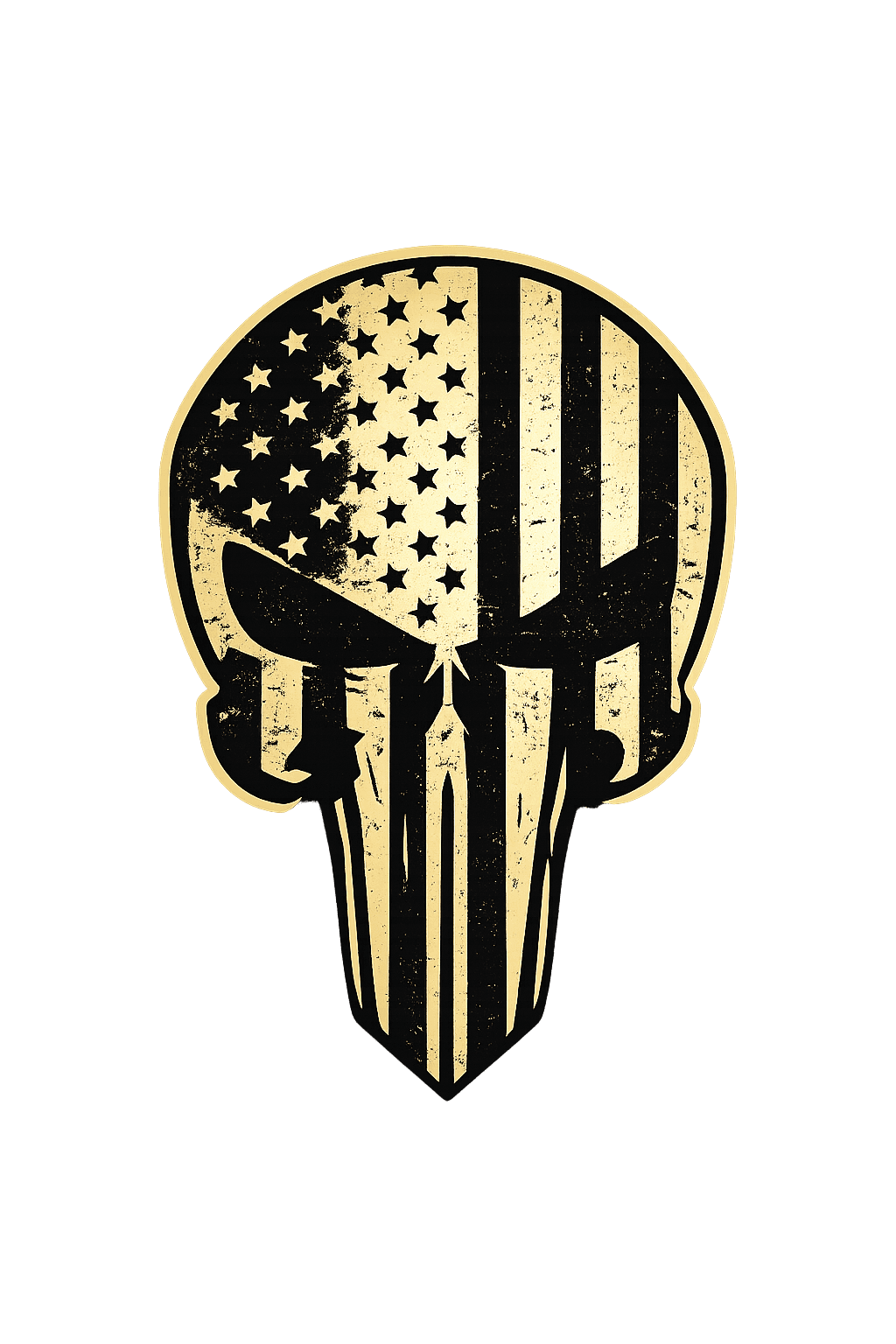 Infidel Army Distressed Skull Logo